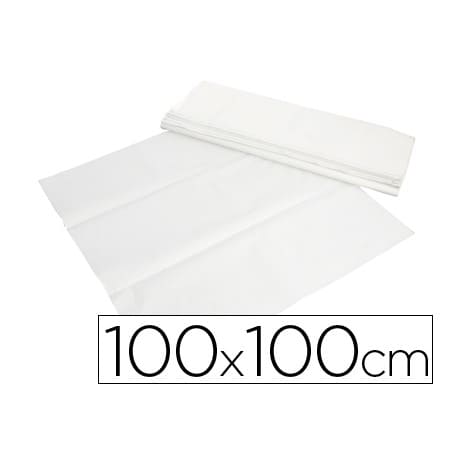 MANTEL BLANCO GOFRADO 100x100cm 500 Ud